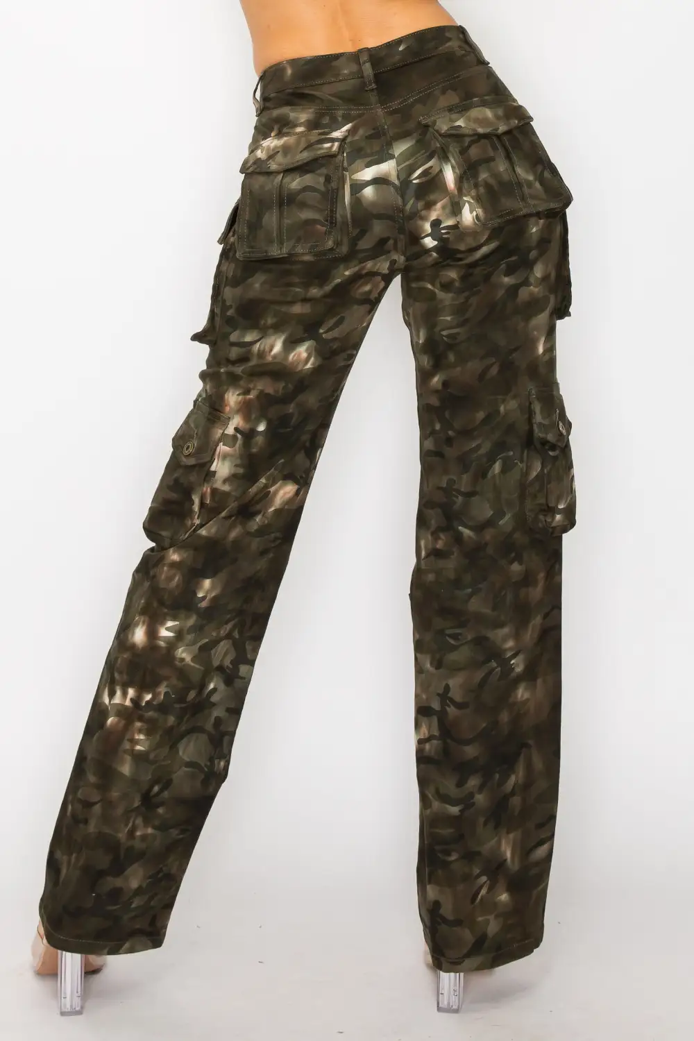 Mid-Rise Utility Cargo Pants