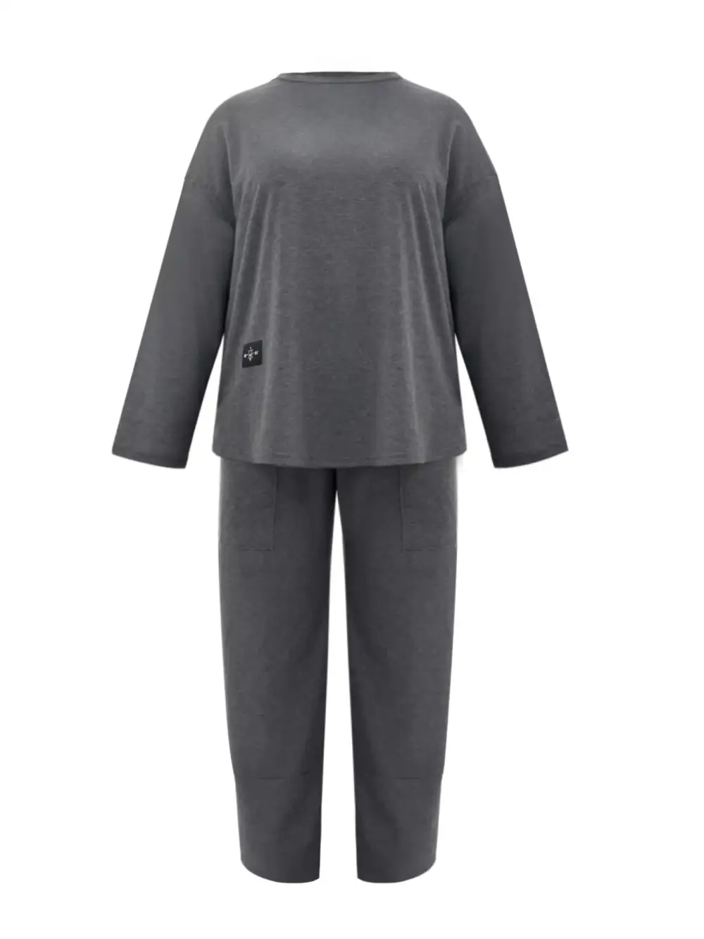 Casual Loose Fit Top and Pants Two Piece Set