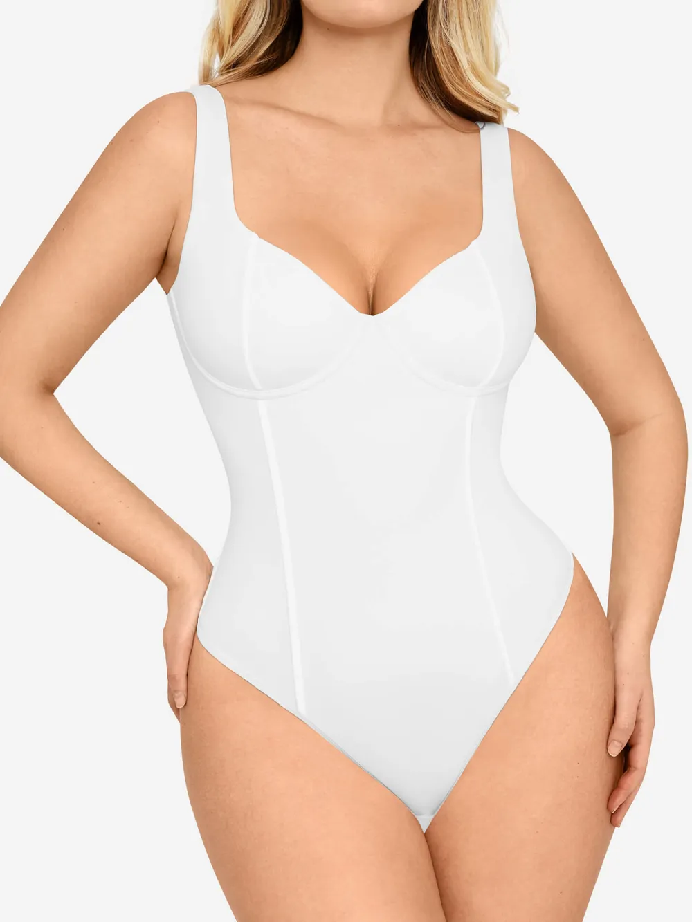Seamless V Neck Shaping Bodysuit