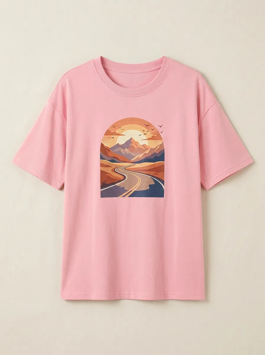 Women's Mountain Road Graphic Crewneck T-Shirt
