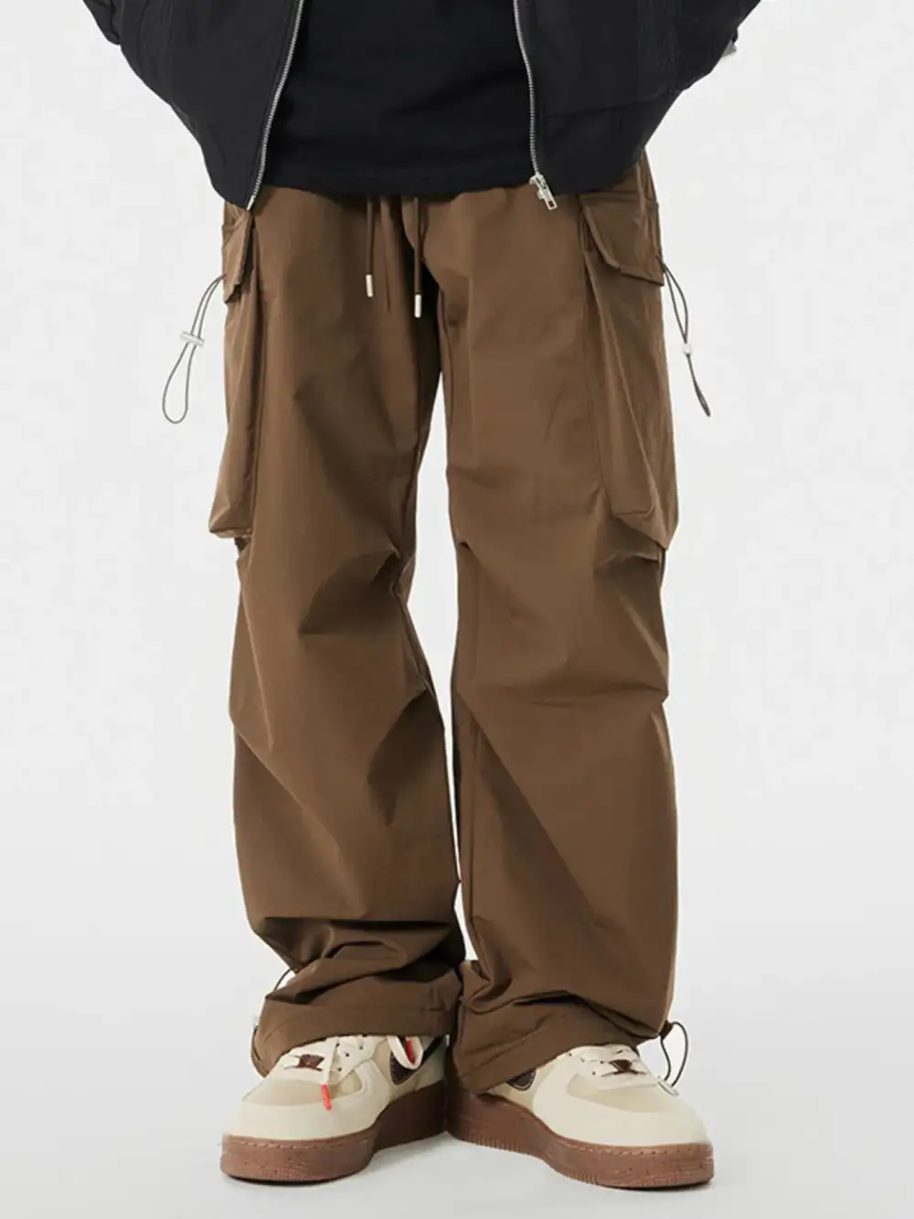 Pocketed Loose Fit Cargo Pants