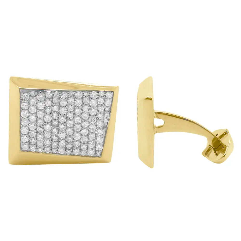 Classic Modern Classic Diamond Cufflinks