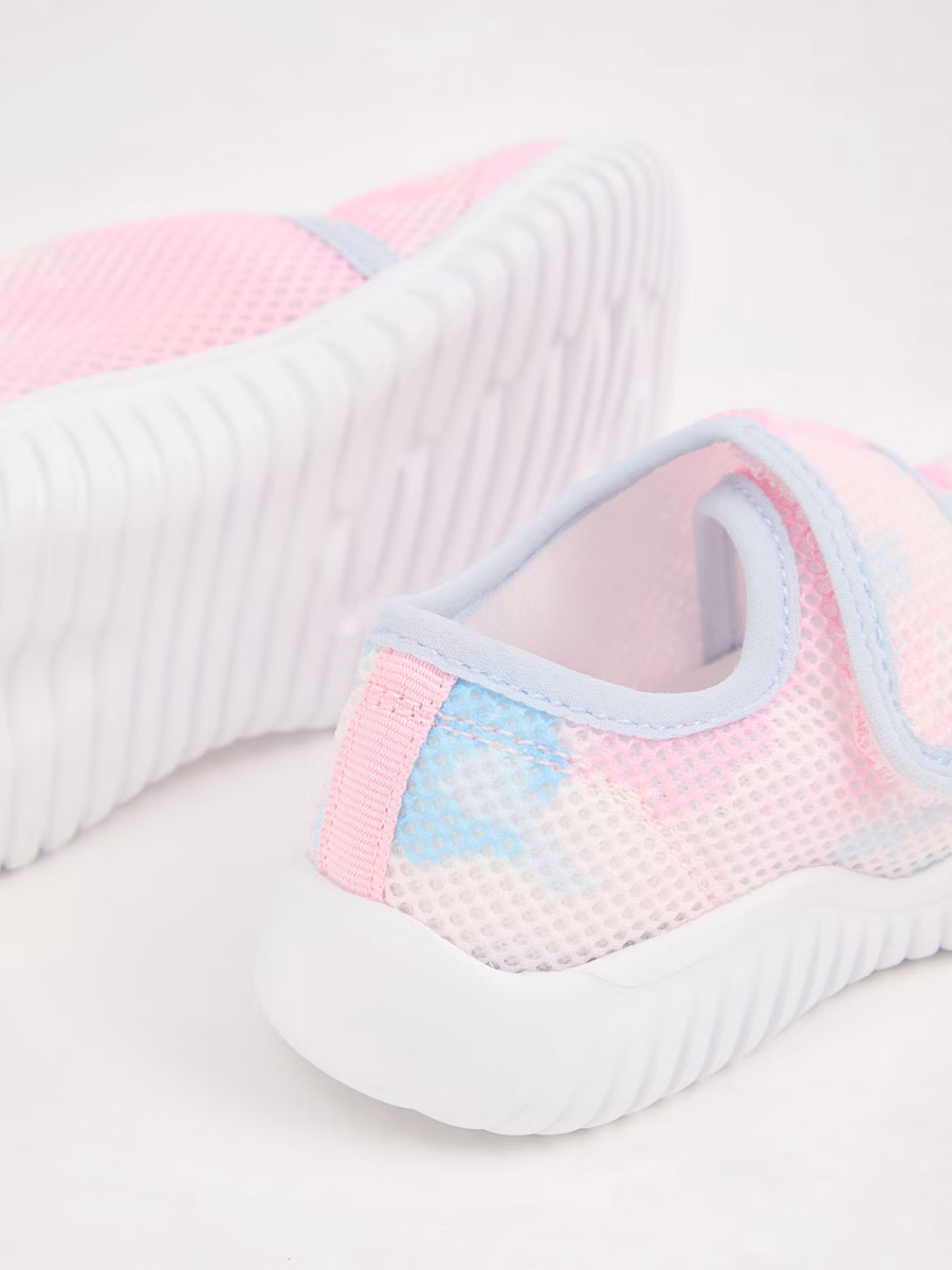 Pink Marble Aqua Sock Shoes detail 2