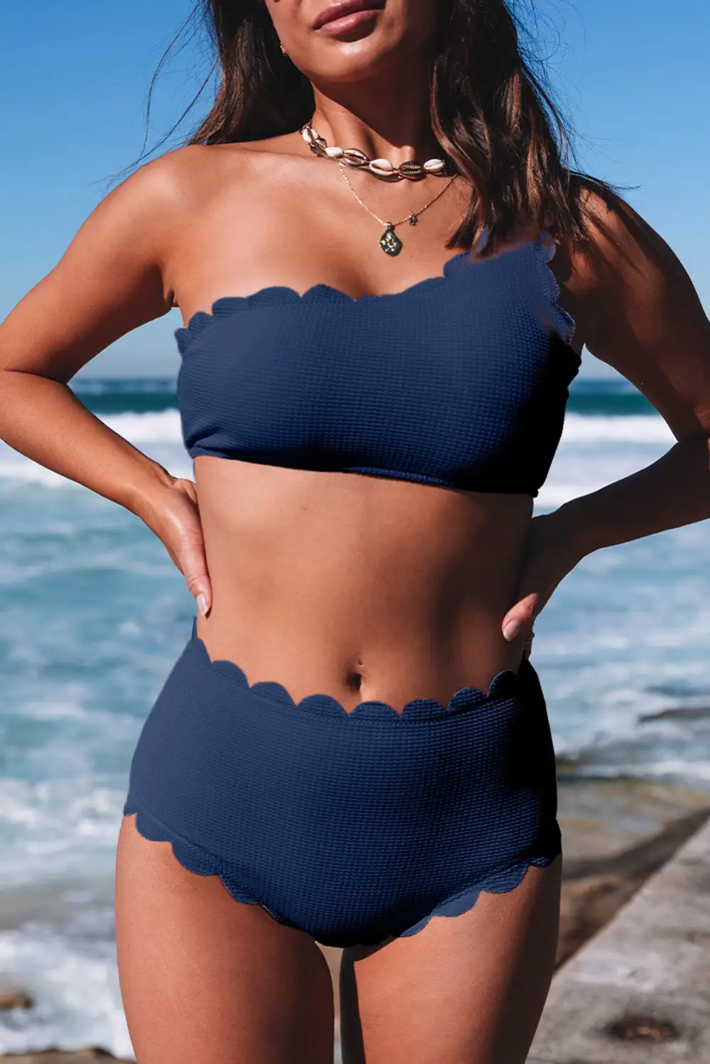 Swimwear Solid Decoration Bodycom Active Bikinis