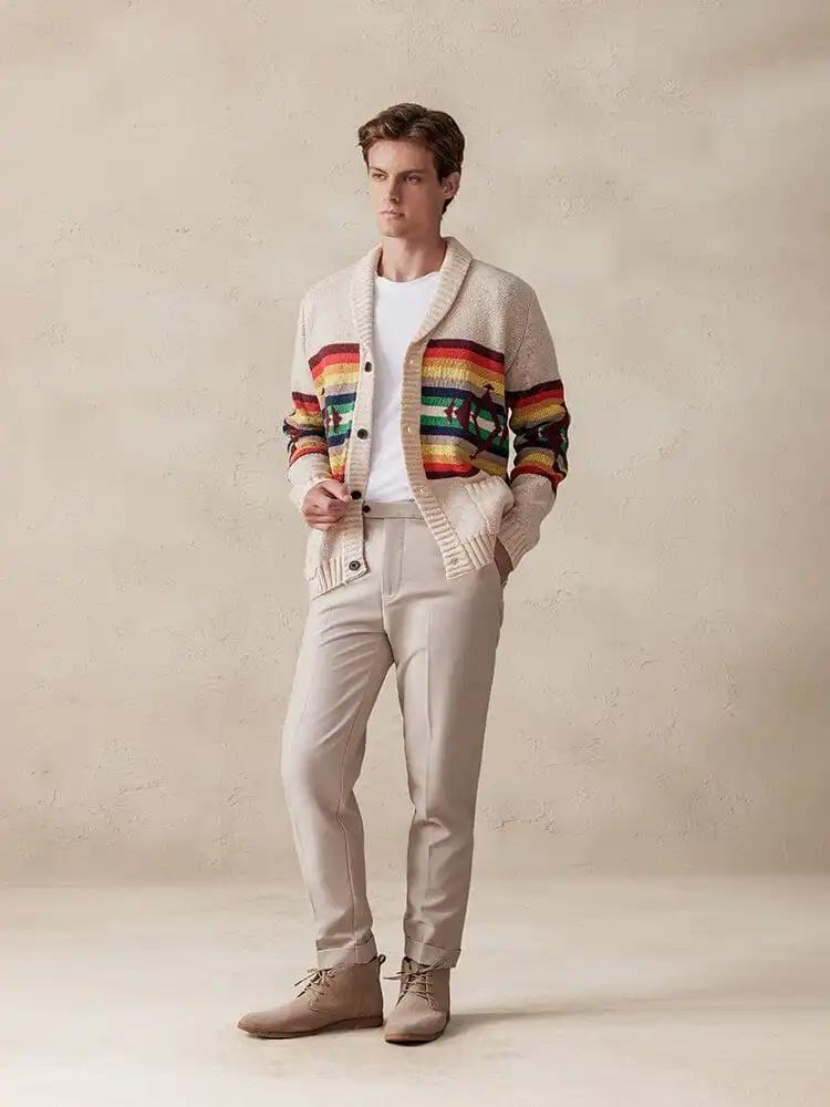 Soft Knit Double Breasted Cardigan Sweater