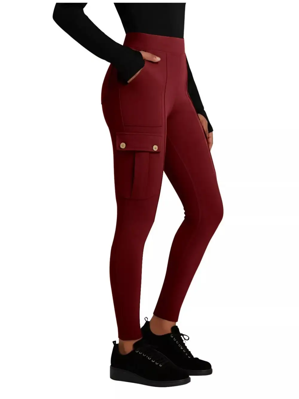 Refined High Waist Active Pants