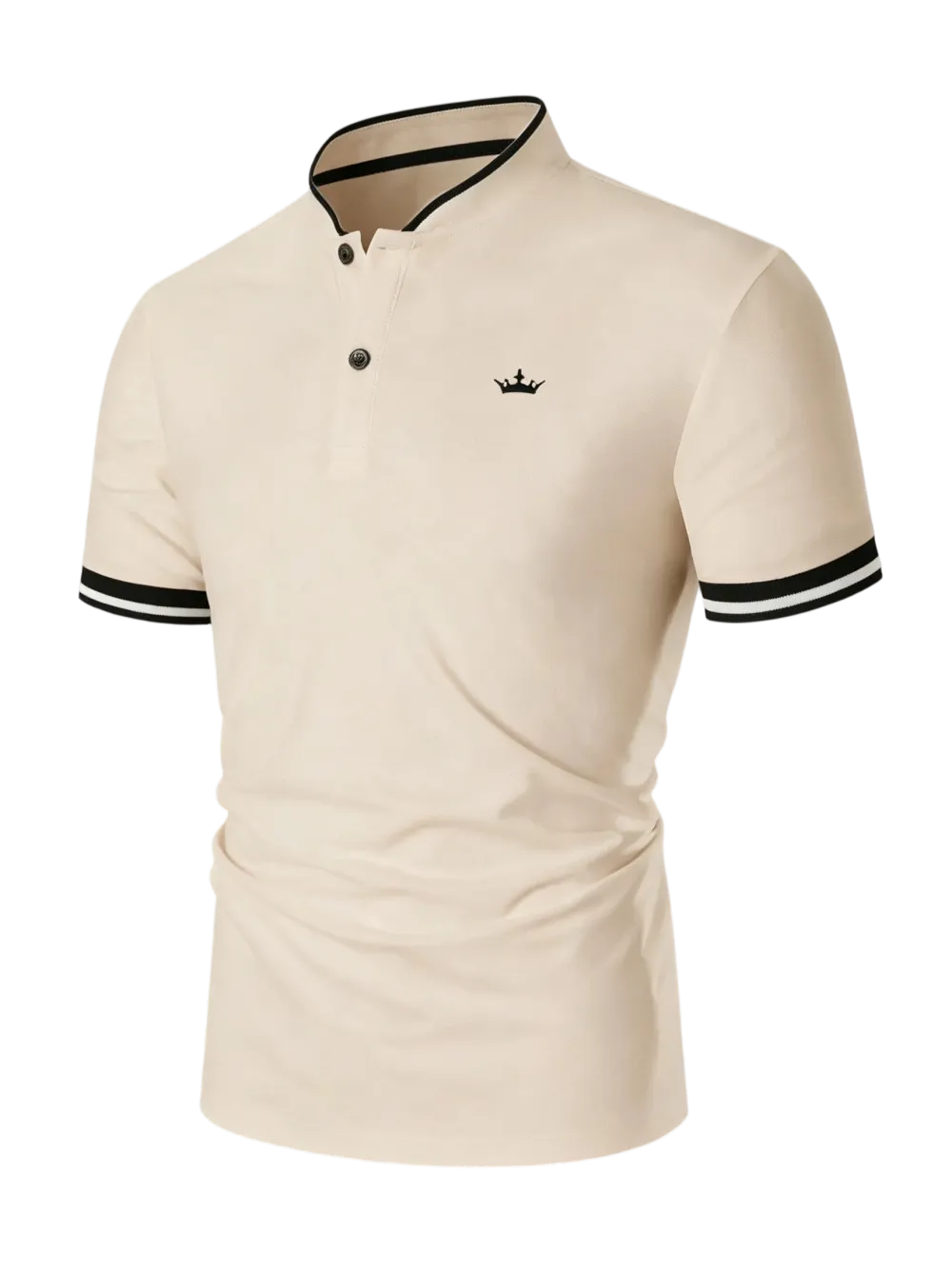 Men's Regular Fit Contrast Trim Polo Shirt Golf Polo Shirts