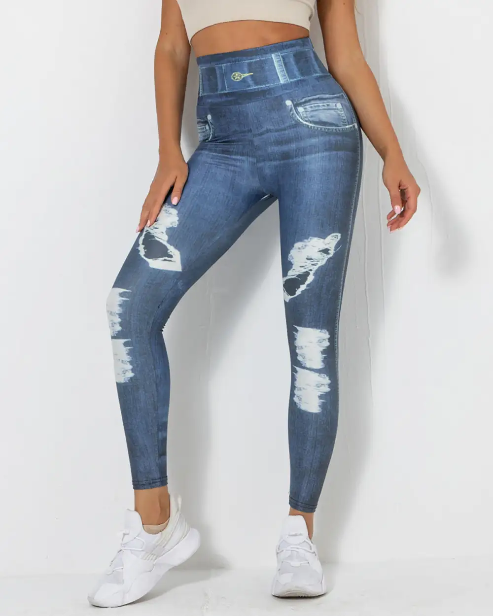 Active Scrunch Denim Leggings