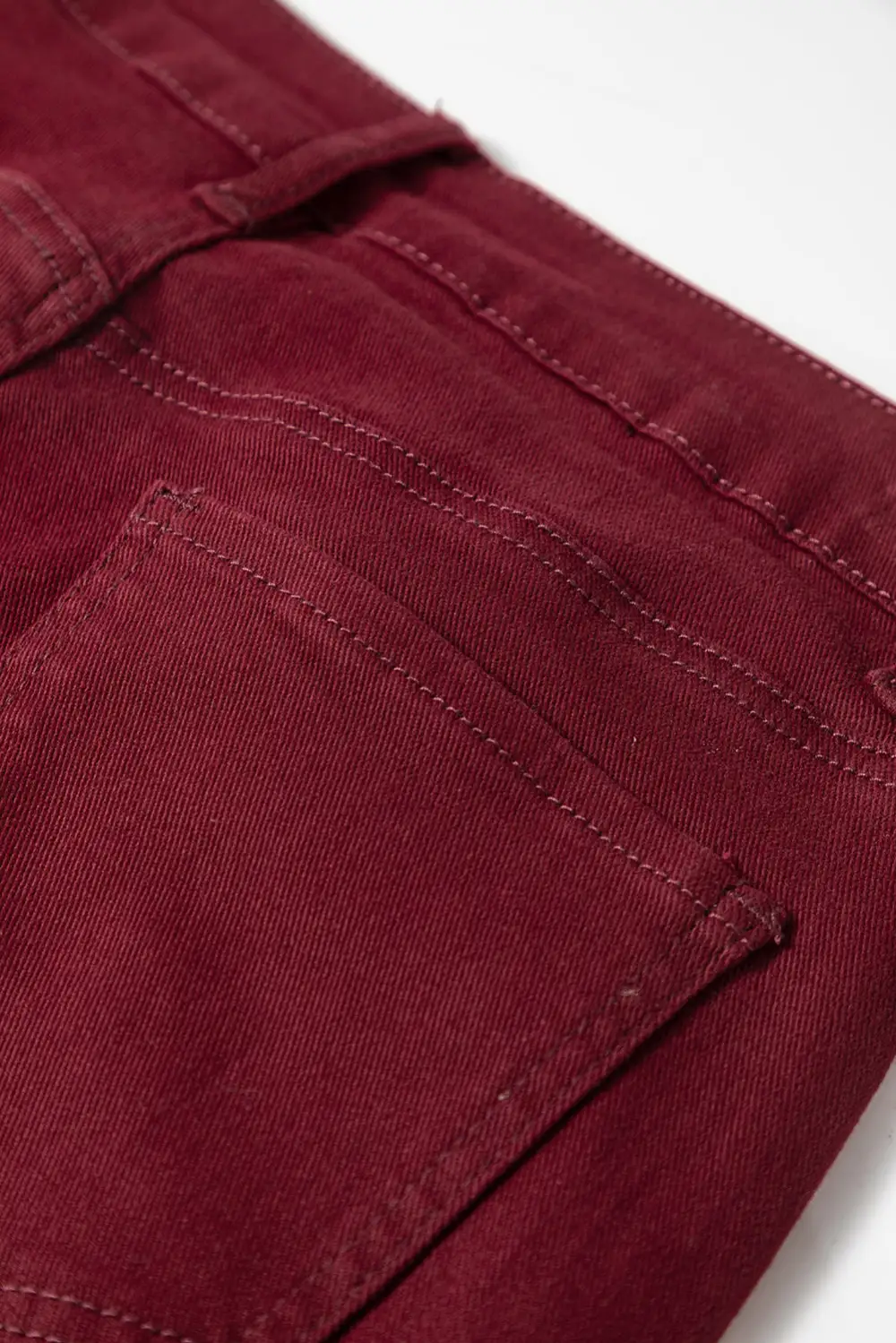 Refined High-Waist Pocketed Straight Leg Jeans