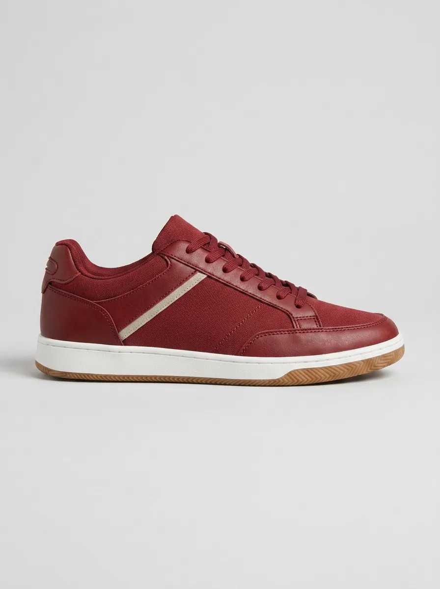 Men's Minimal Court Lace-Up Skate Shoes