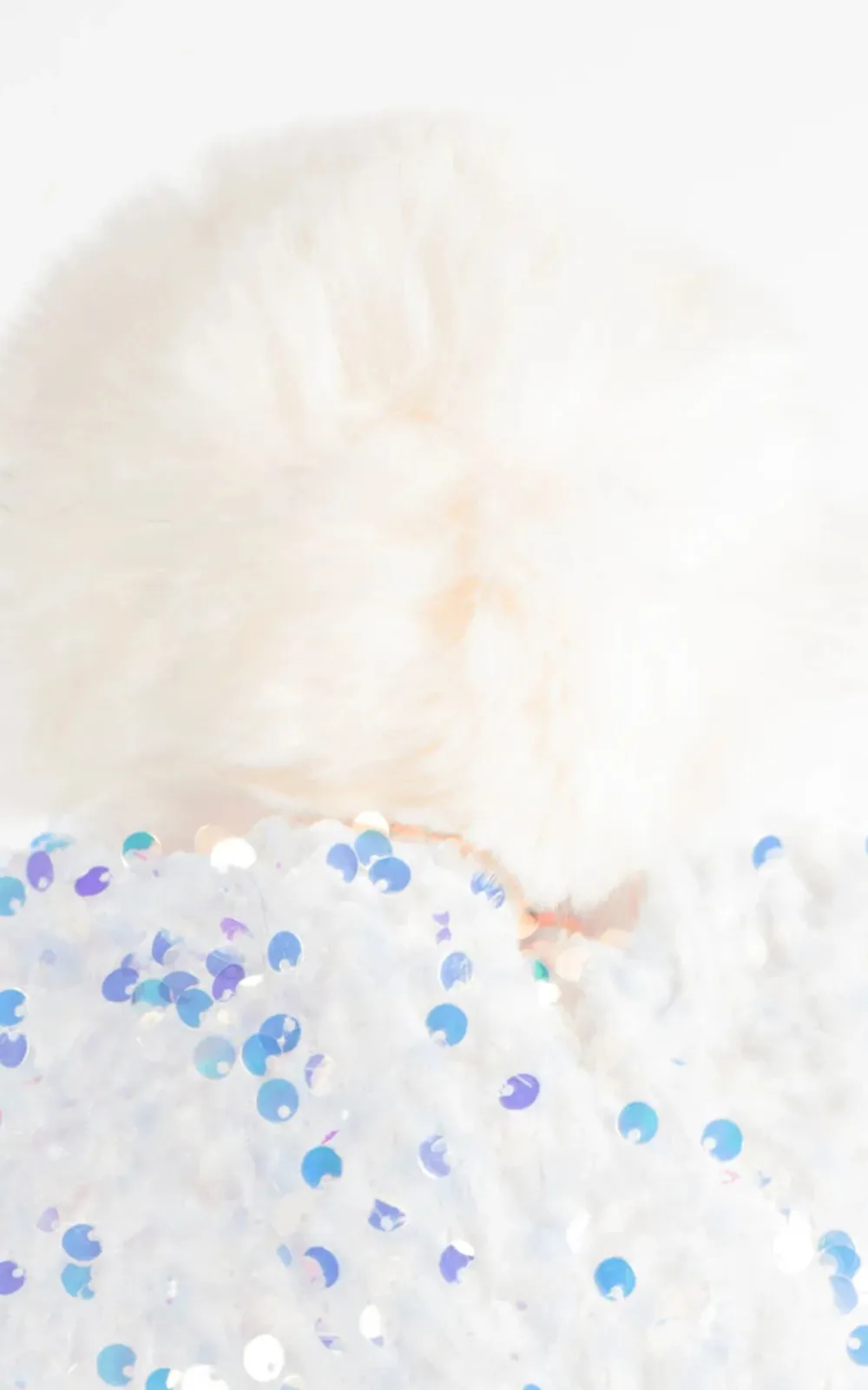 Gentle And White Fashion Sequined Ladies Hat