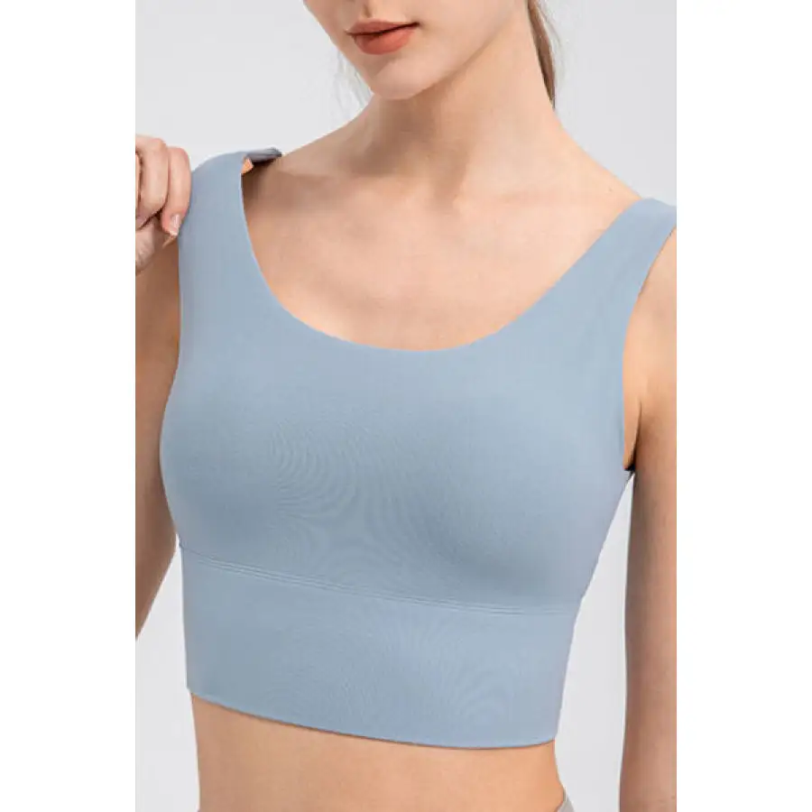 Scoop Neck Wide Strap Active Tank