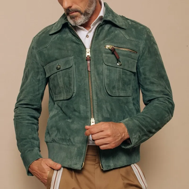 Textured Suede Jacket