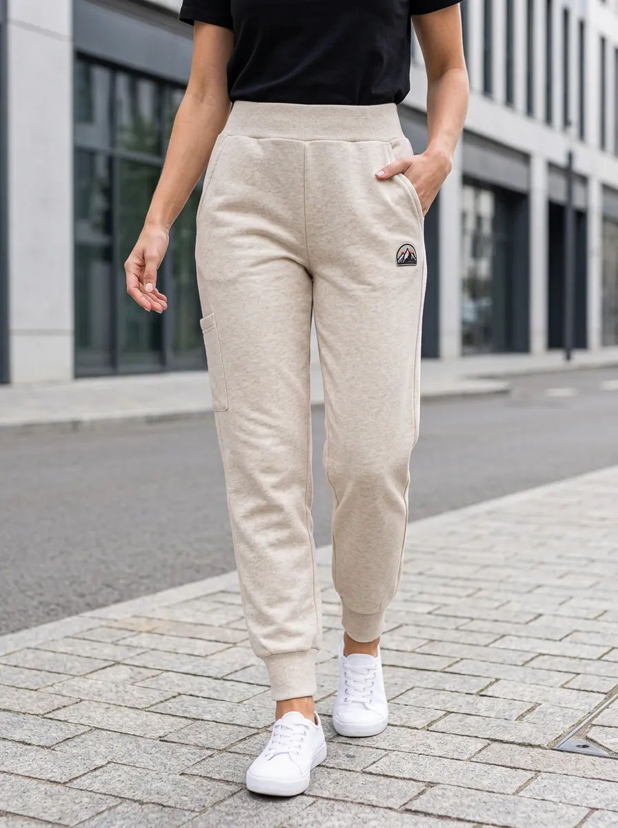 Women's Outdoor Adventure Mountain Printed High-Waisted Joggers