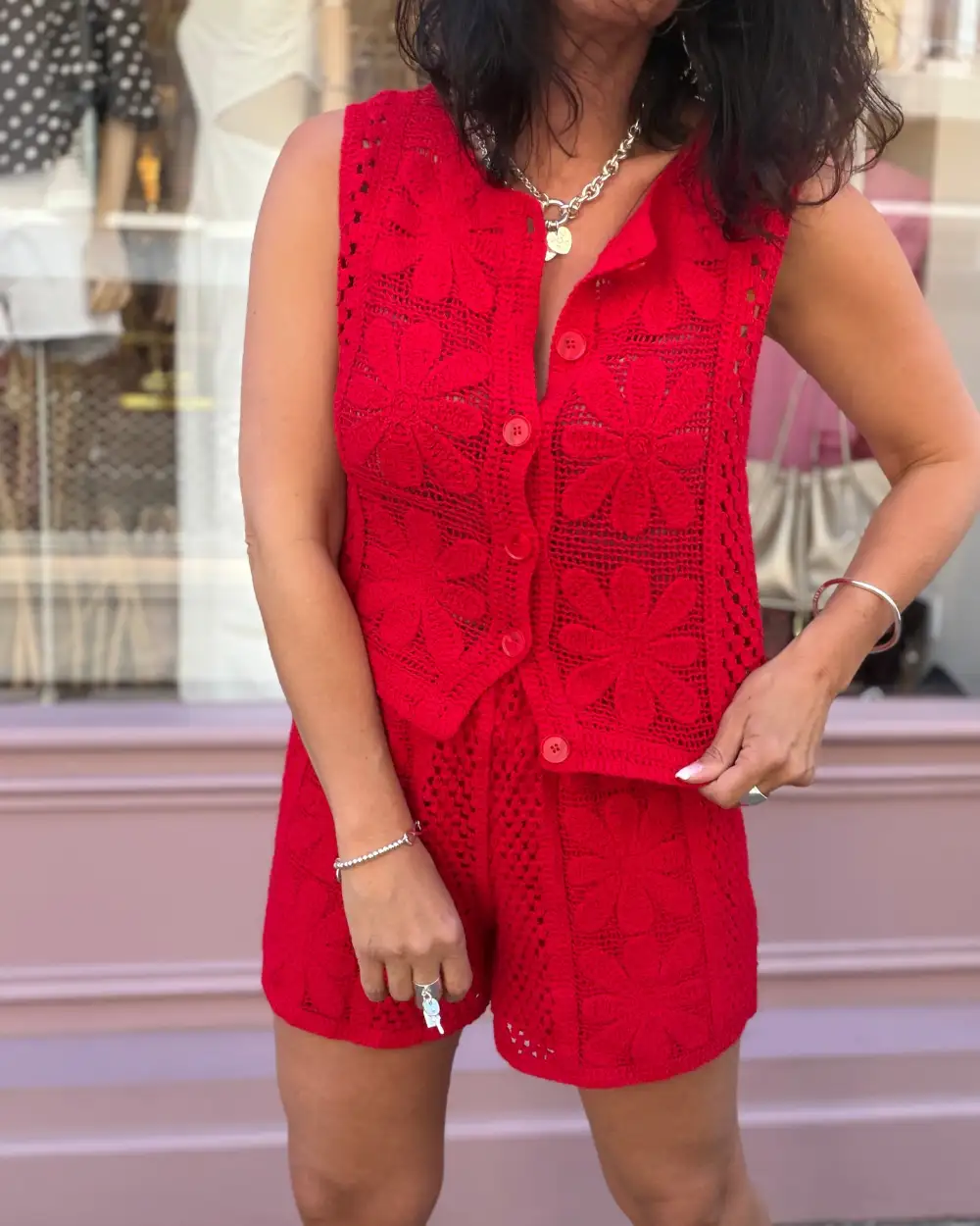 Elegant Cotton Crochet Blouse