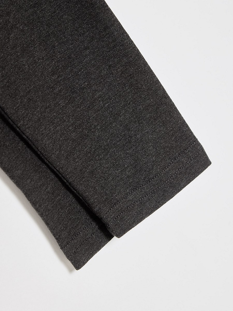 Girls Charcoal School Leggings 2 Pack detail 2