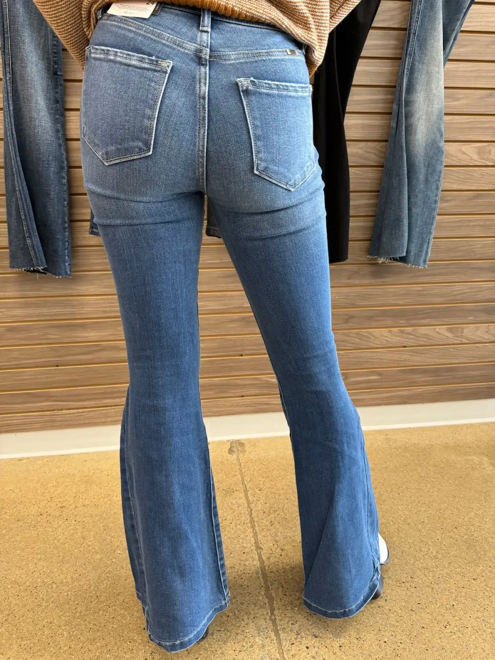 Denim High Rise Flared Jeans