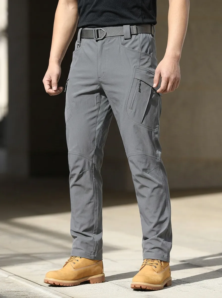 Men's Multi-Pocket Quick-Dry Hiking Flap-Pocket Cargo Pants
