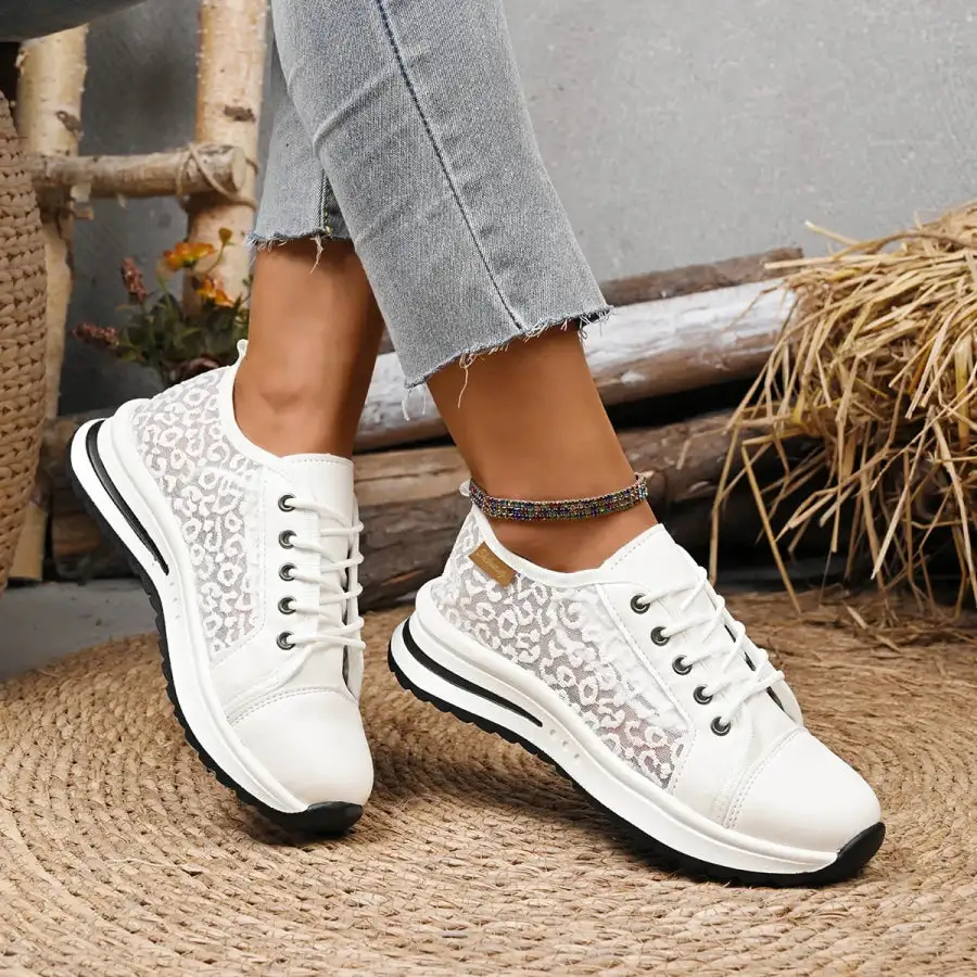 Lace Up Platform Sneakers Shoes