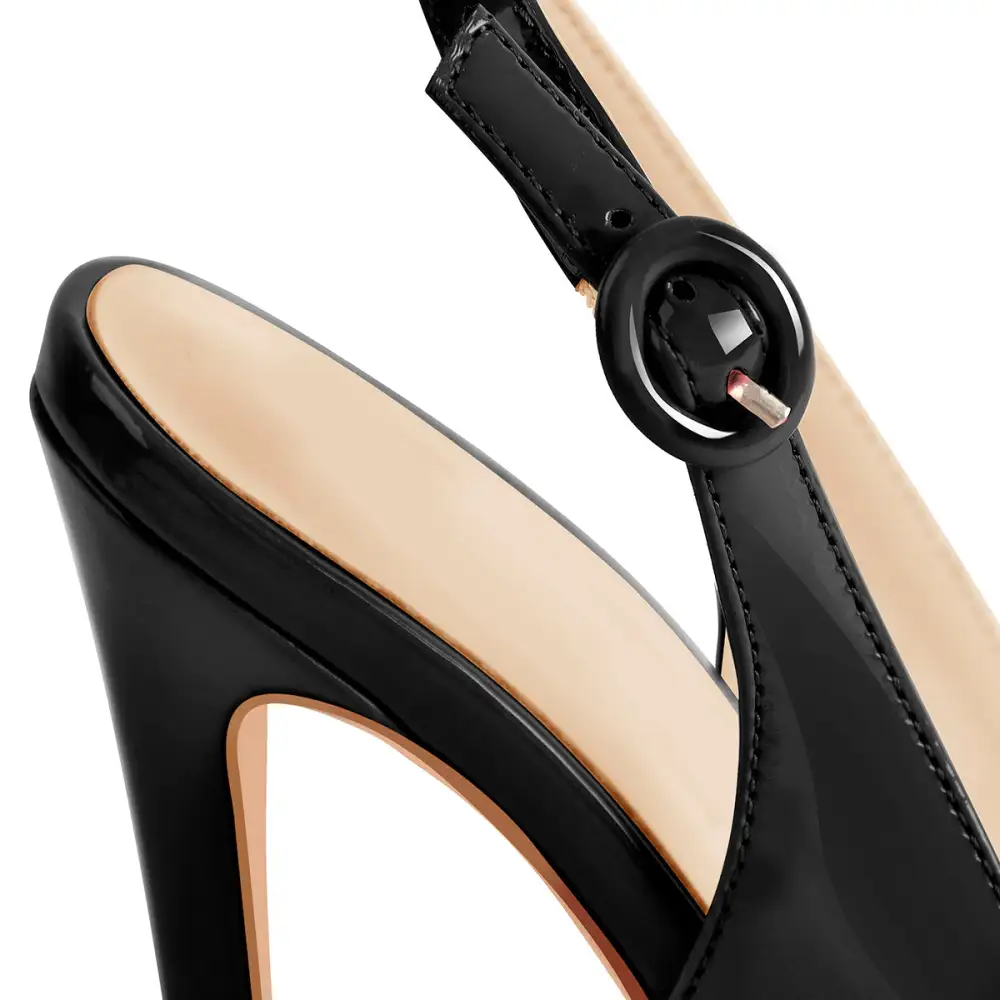 Open Toe Thin High Heel Slingback Sandals