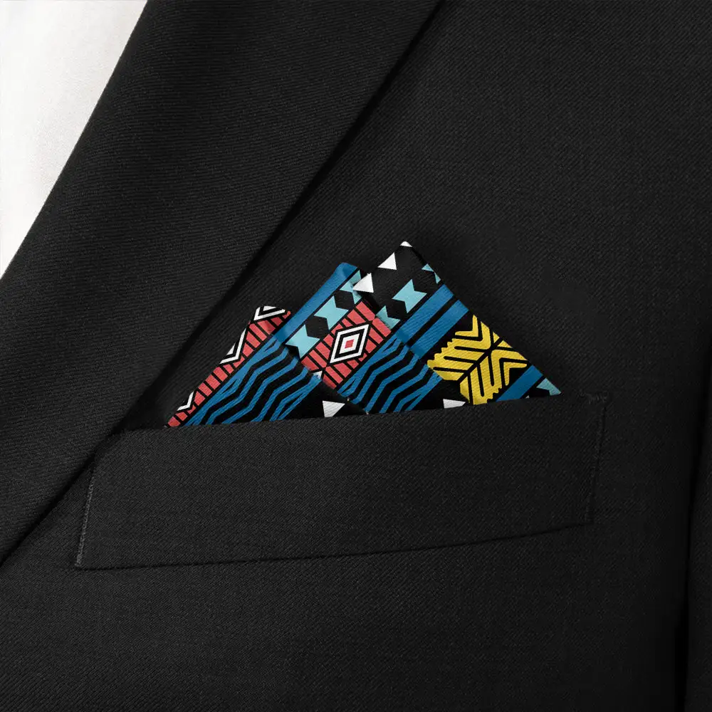 Modern Elegant Geometric Novelty Pocket Square