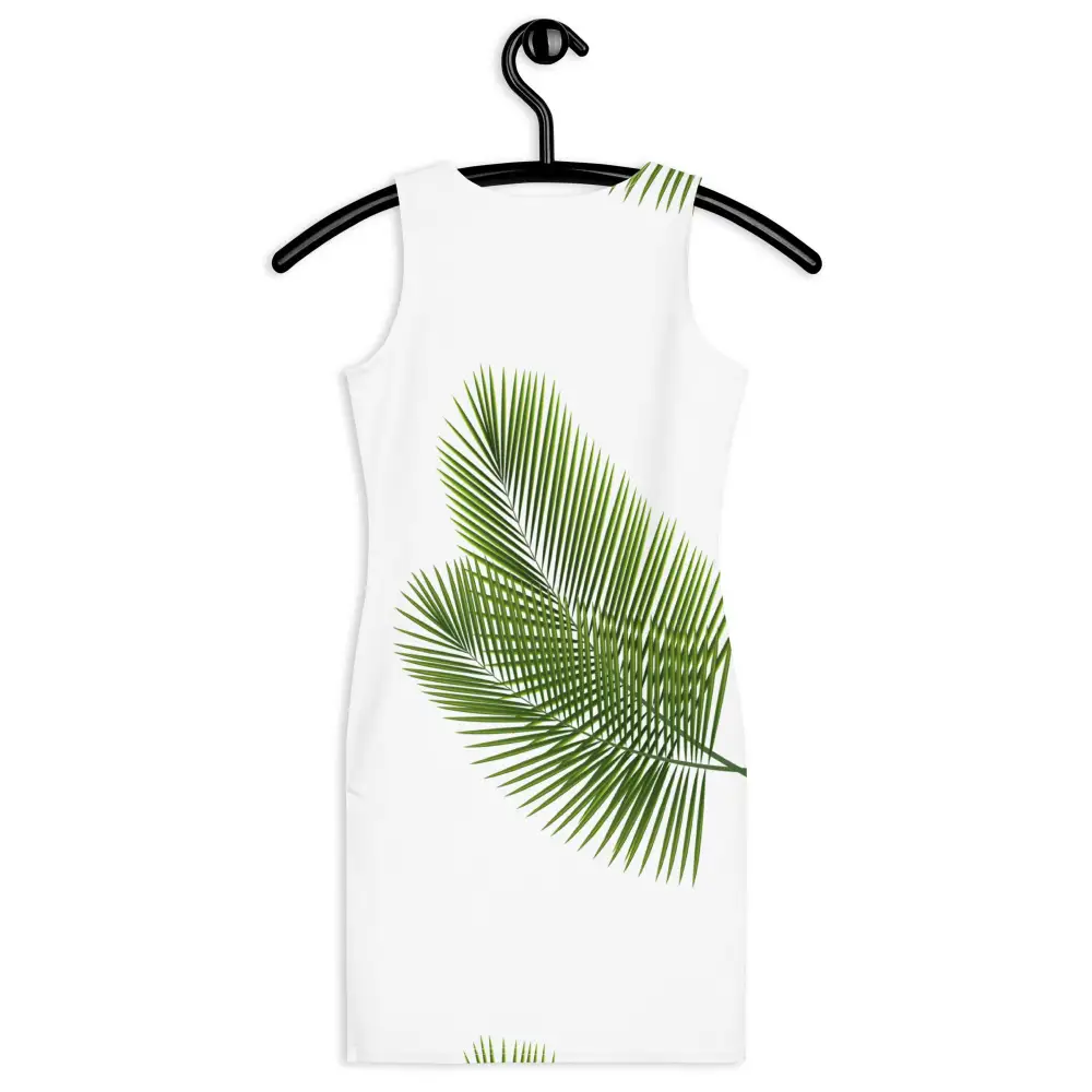 Bodycon Dress Palm Leaves