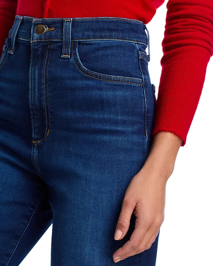High Rise Wide Leg Stretch Jeans