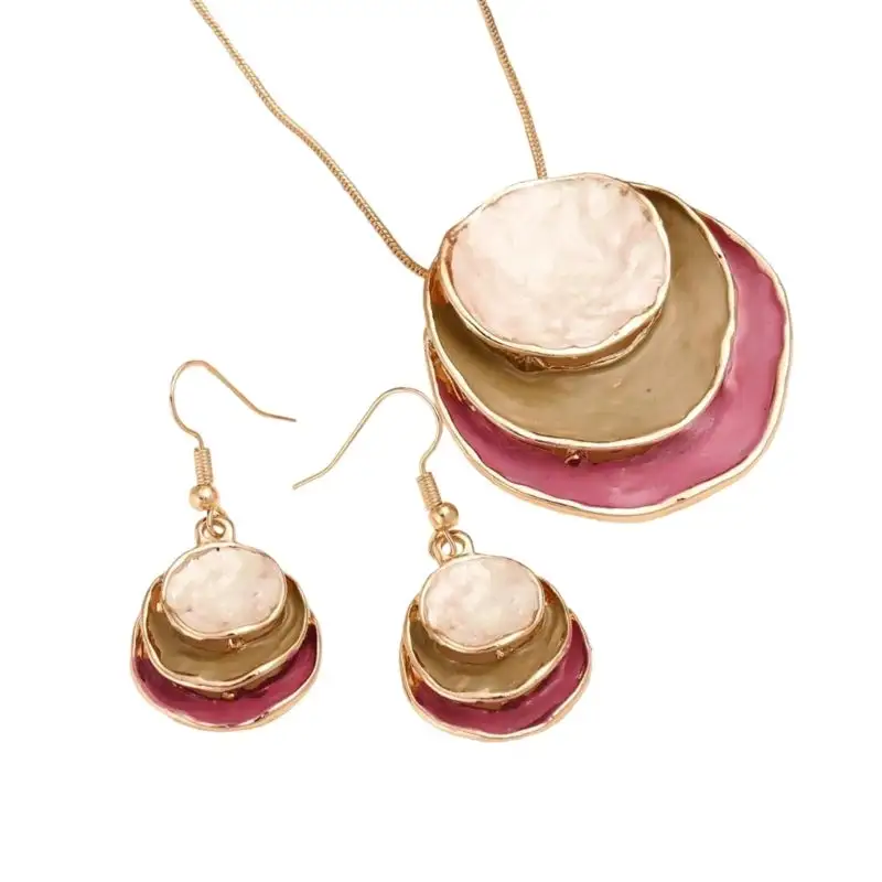 Floral Pendant Jewelry Set