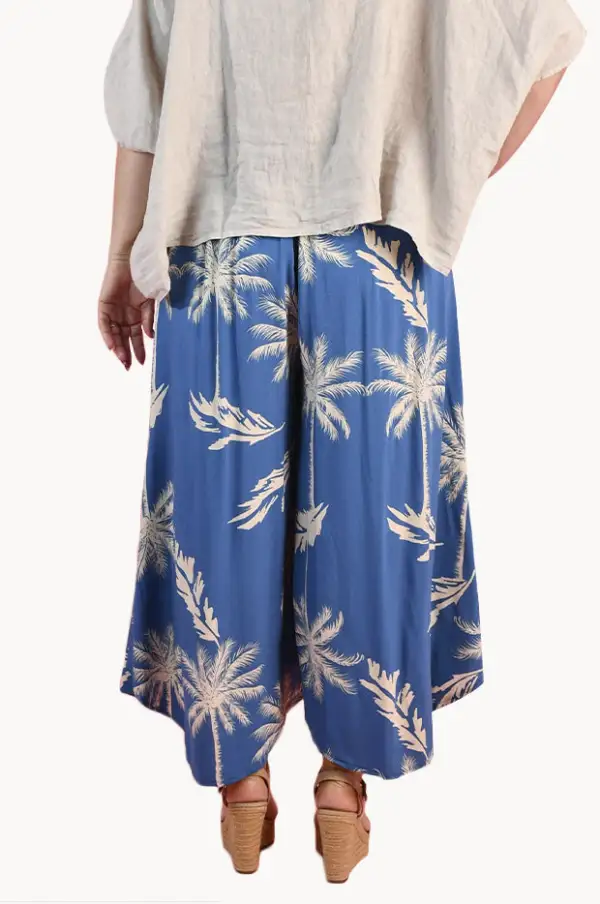 Flowing High Low Wide Leg Pants