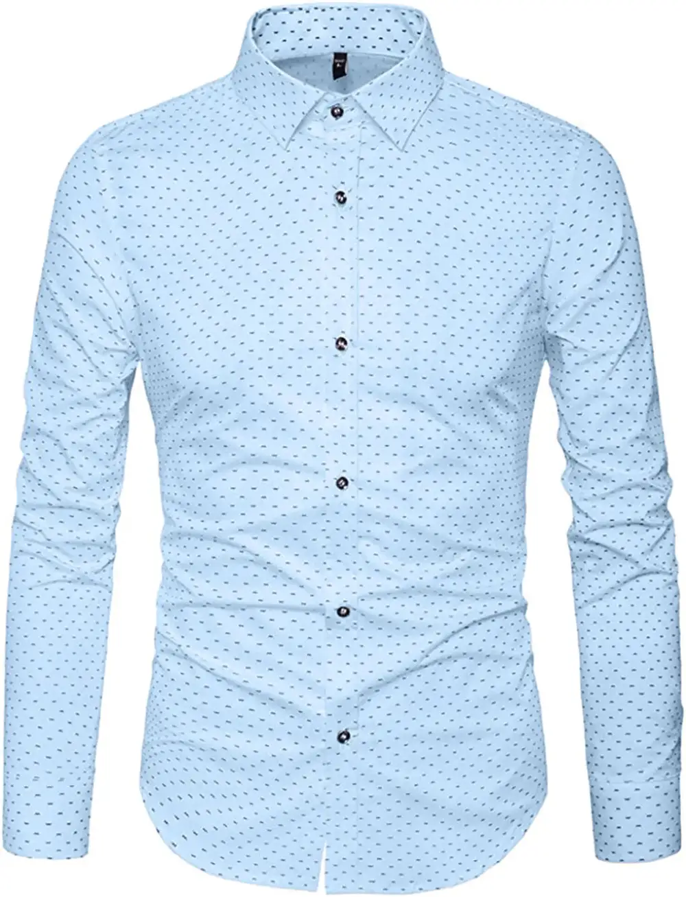 Polka Dot Long Sleeve Casual Shirt