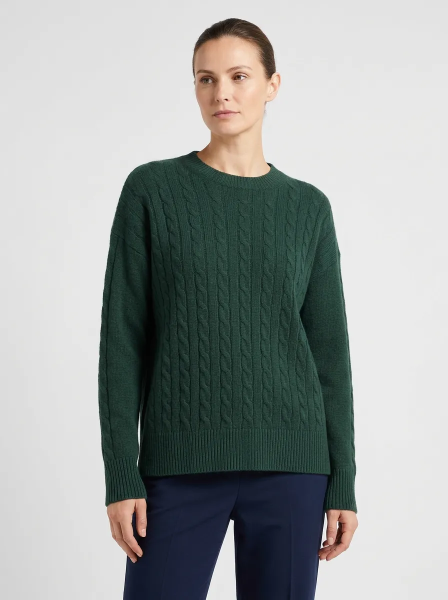 Women's Casual Winter Cable Knit Sweater