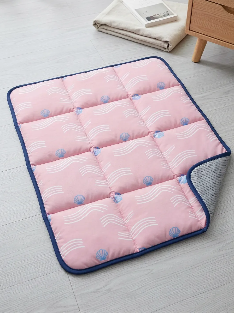 Summer Cooling Seashell Wave Pattern Cooling Mat