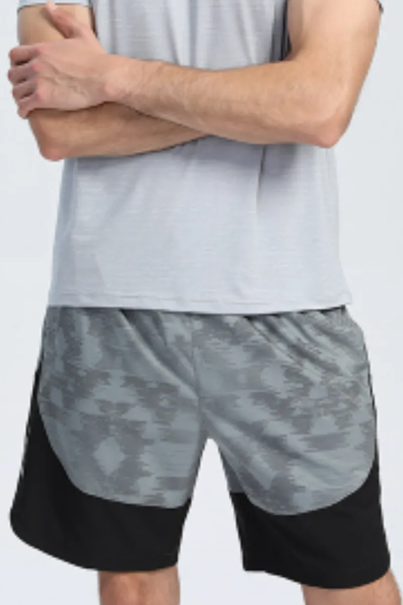 Flexible Training Quick Dry Breathable Drawstring Athletic Shorts