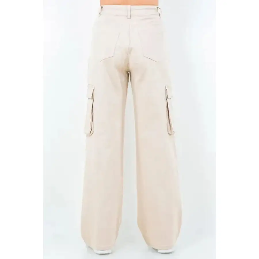 Classic American Bazi Drawstring Wide Leg Cargo Pants
