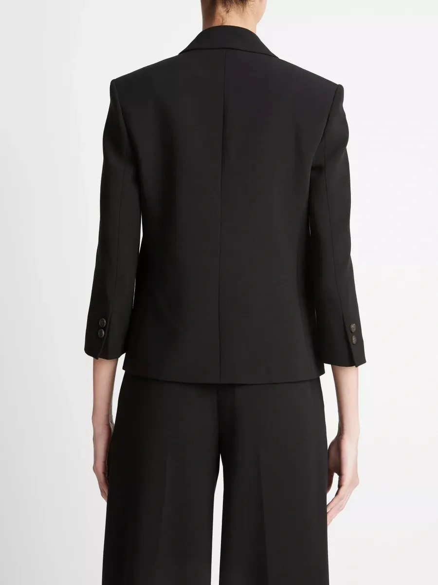 Slim-Fit 3/4 Sleeve Blazer