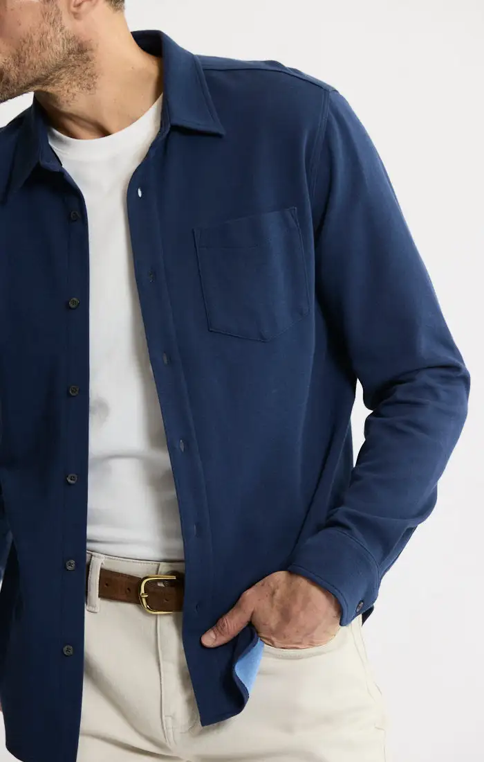Long Sleeve Cotton Double Face Shirt