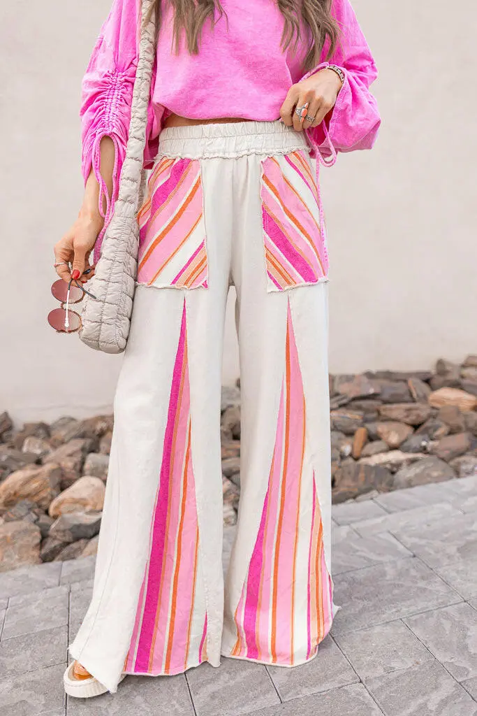 Bohemian Streamlined Wide Leg Pants