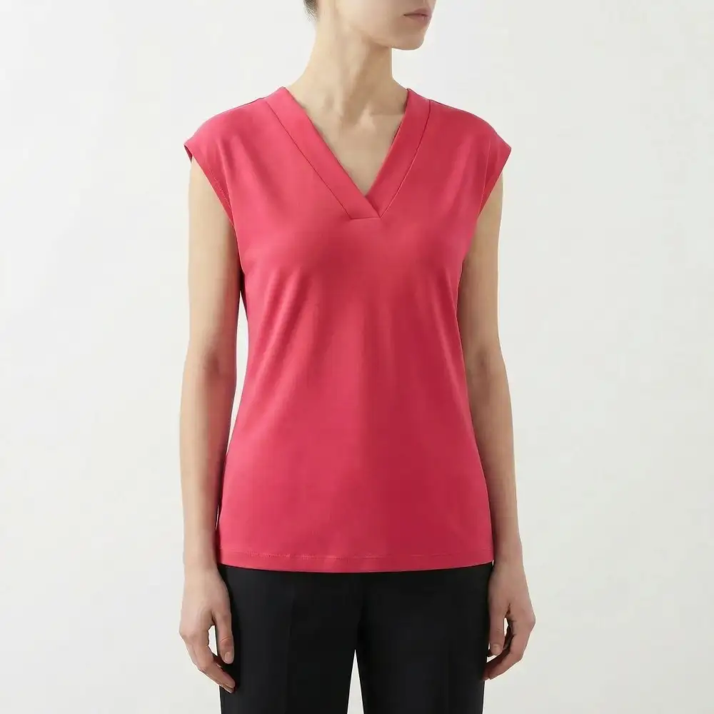  Refined V Neck Shirt