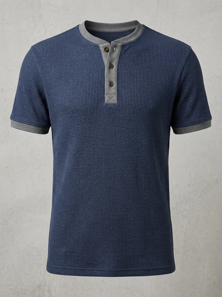 Refined Sport Men's Short-Sleeve Henley Shirt