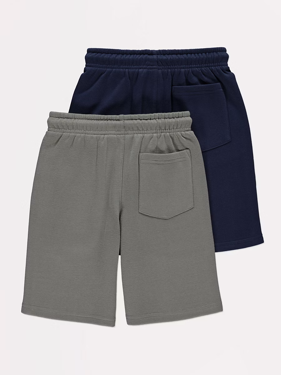 Khaki and Navy Long Jersey Jogger Shorts 2 Pack detail 2