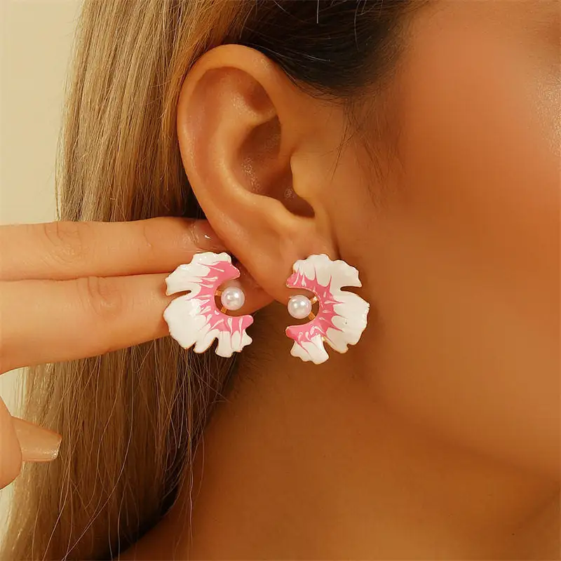 Flower Alloy Earrings