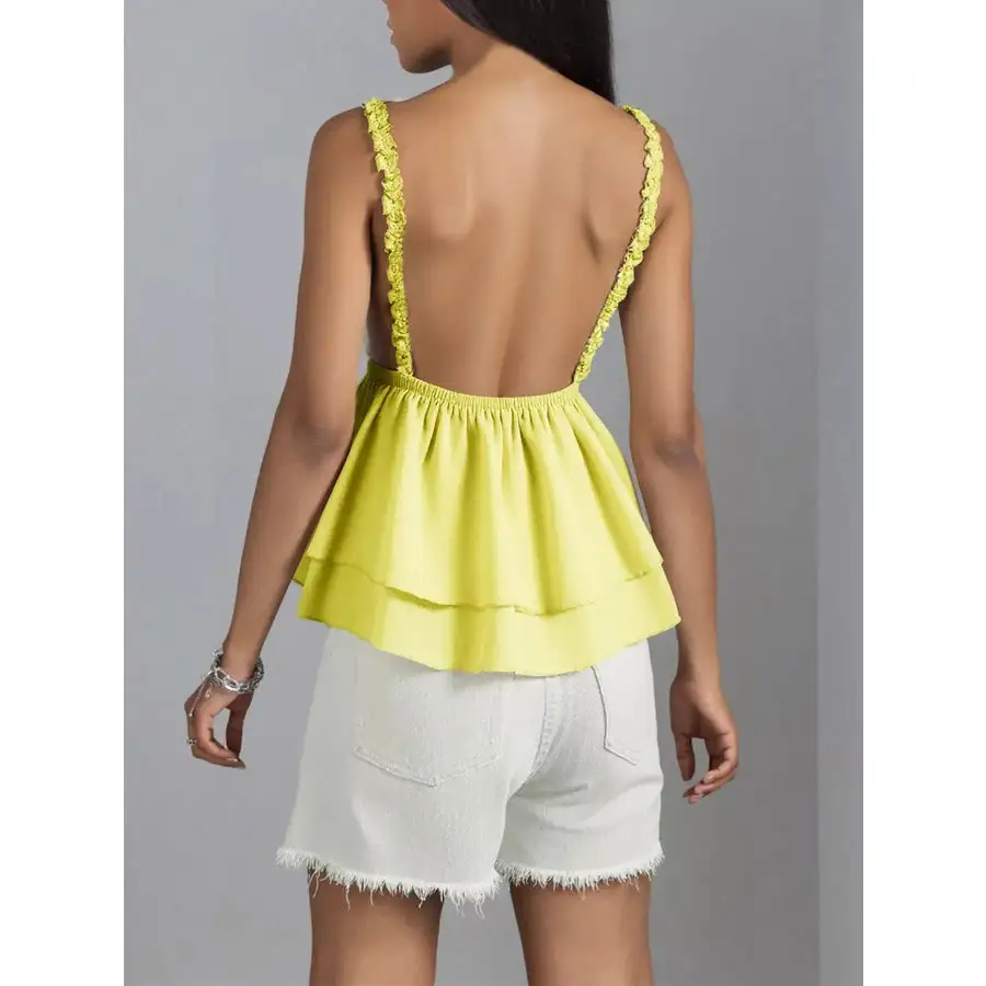 Lace Detail Layered Camisole Top