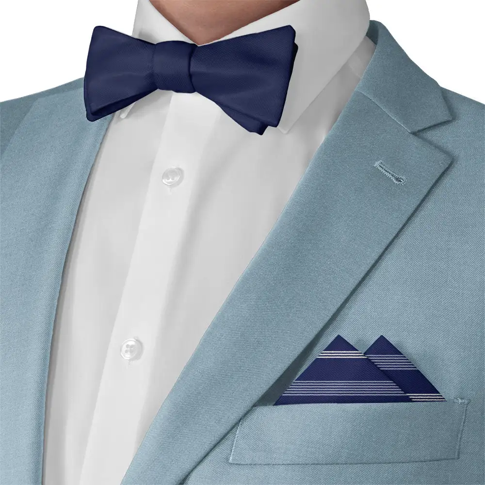 Refined Timeless Striped Pocket Square