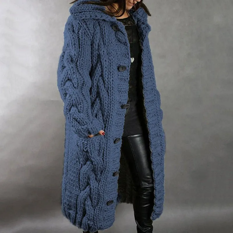 Elegant Cosy Coat with Tummy Coverage