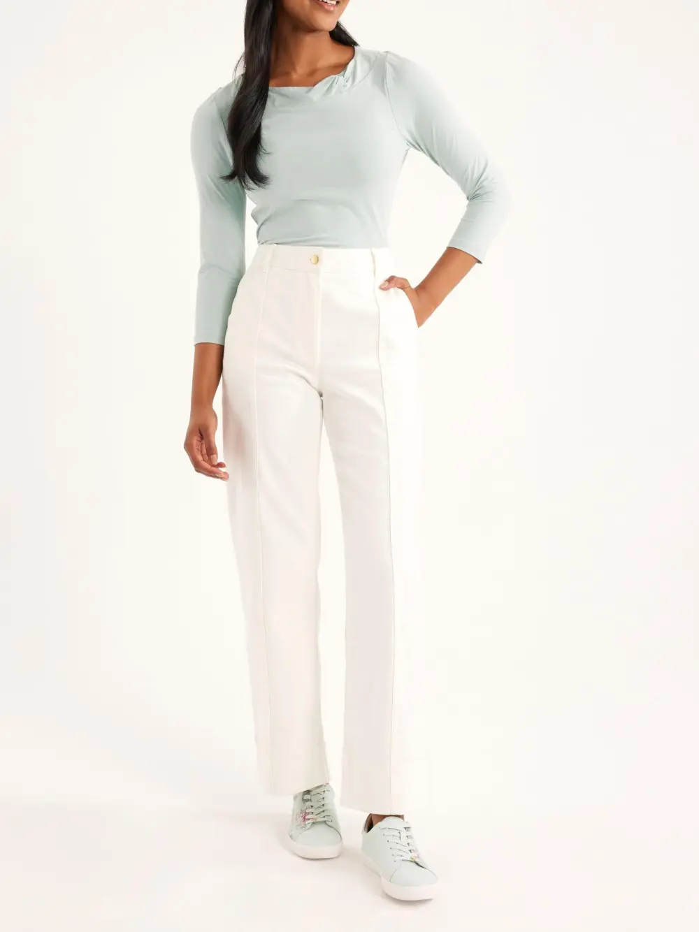 White High Rise Jean