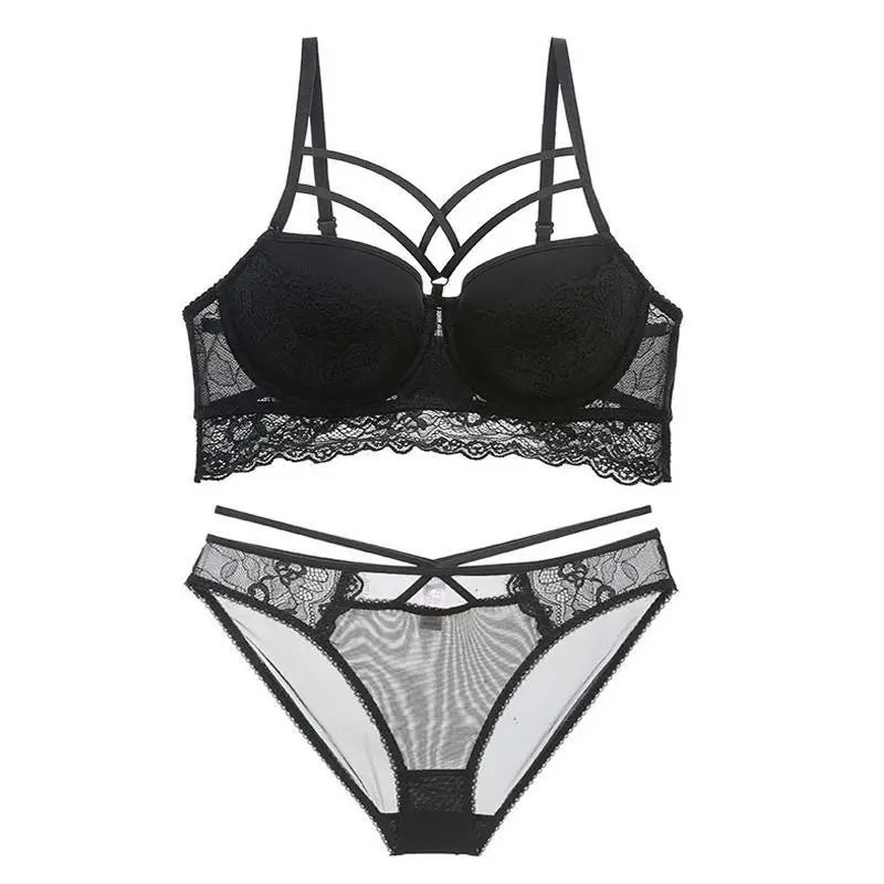 Longline Lace Matching Lingerie Set