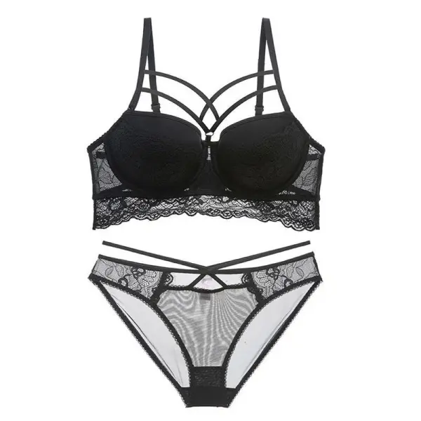 Longline Lace Matching Lingerie Set