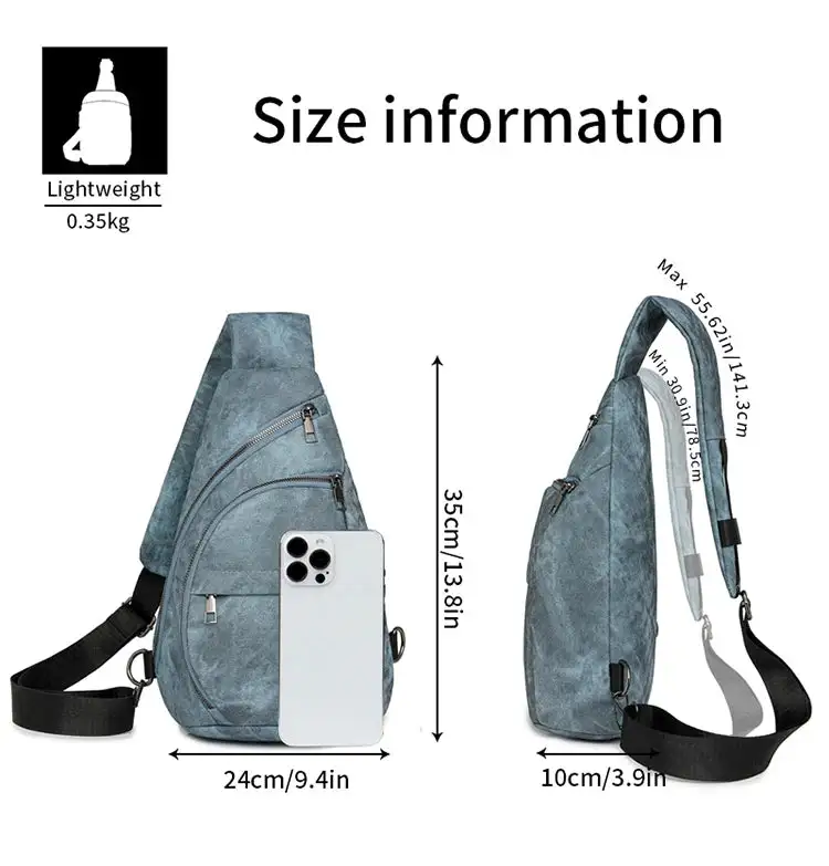 Effortless Everyday Tan Leather Sling Backpack