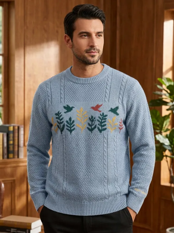 Men's Bird & Leaf Crewneck Sweater
