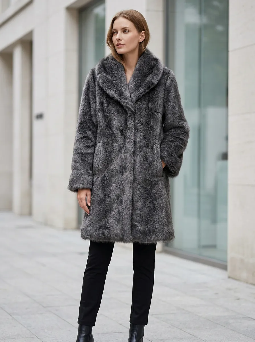 Women's Faux Fur Winter Coat